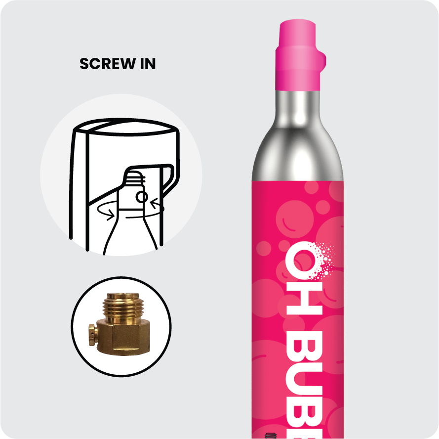 Screw in CO2 Cylinder Refill